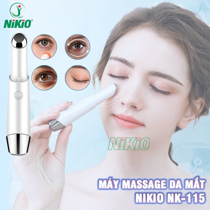 Máy Massage Mắt, Mát Xa Môi Nikio NK-115 - Giảm Nếp Nhăn Và Thâm Quầng Mắt, Mỏi Mắt Hiệu Quả