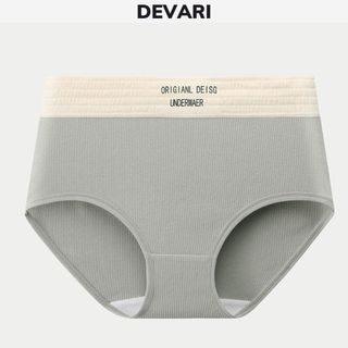 Quần lót nữ cotton kẻ sọc kháng khuẩn khử mùi tôn dáng, Quần chip nữ thiết kế in chữ gợi cảm L1226