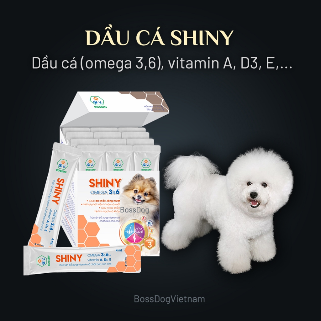 Dầu cá cho chó Shiny - Bổ sung Omega 3,6 và Vitamin cho cún cưng ...