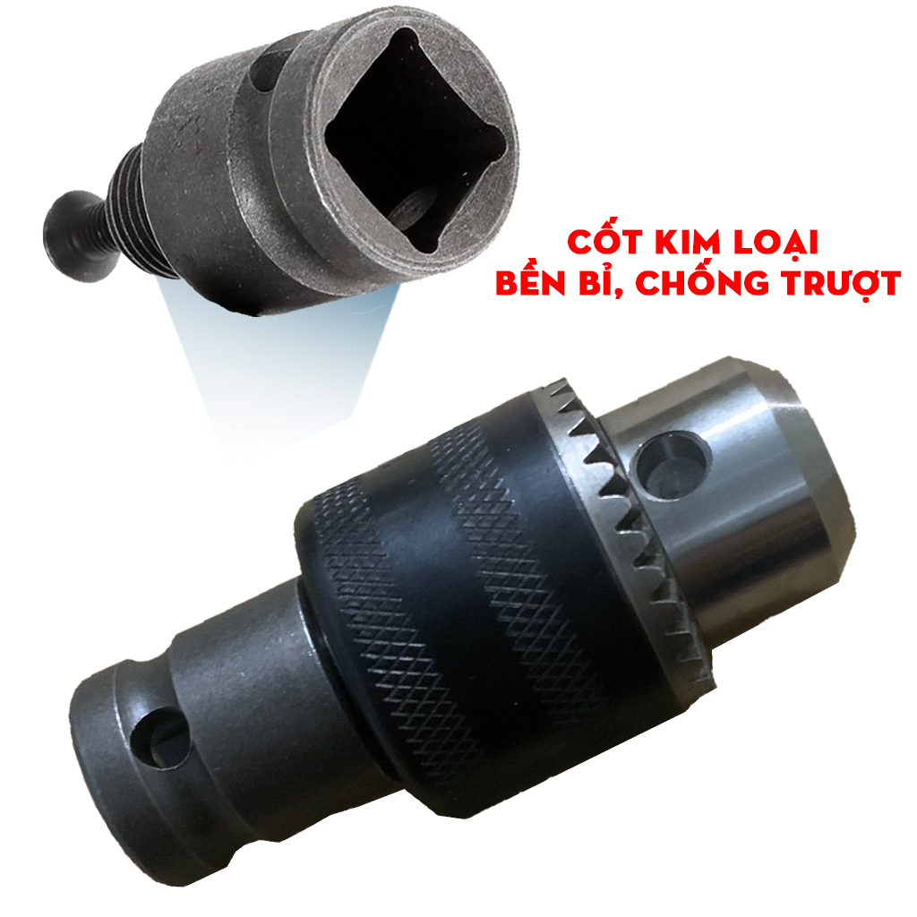 Đầu Chuyển Khoan, Chuyển Vít Đổi Máy Bulong Sang Máy Khoan, Máy Bắt Vít, Đầu Kẹp Kim Loại, Phụ Kiện Chính Hãng
