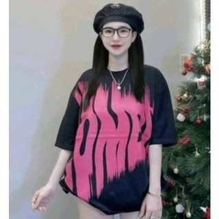 Áo thun nữ tay lỡ chất cotton in chữ ZOMBI phong cách Hàn Quốc