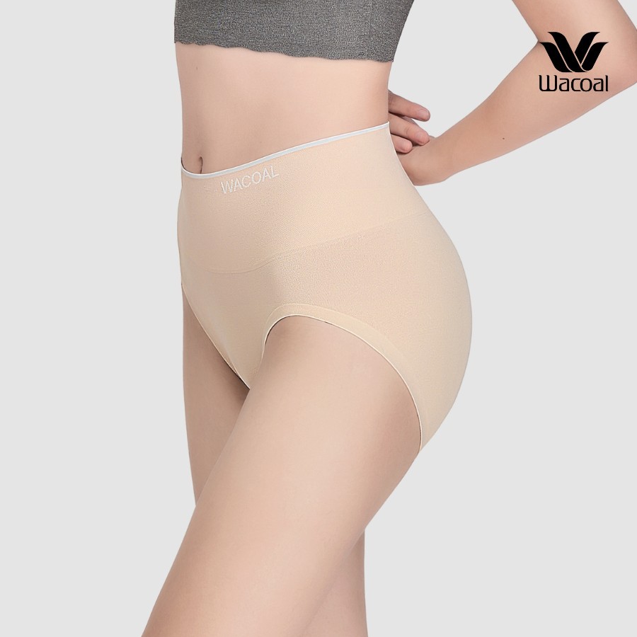 Quần lót nữ Wacoal IWU4998 Smooth Cool Mát mịn & bền form lưng cao ngang rốn, bản to, viền mỏng thun pha cotton - WU4998
