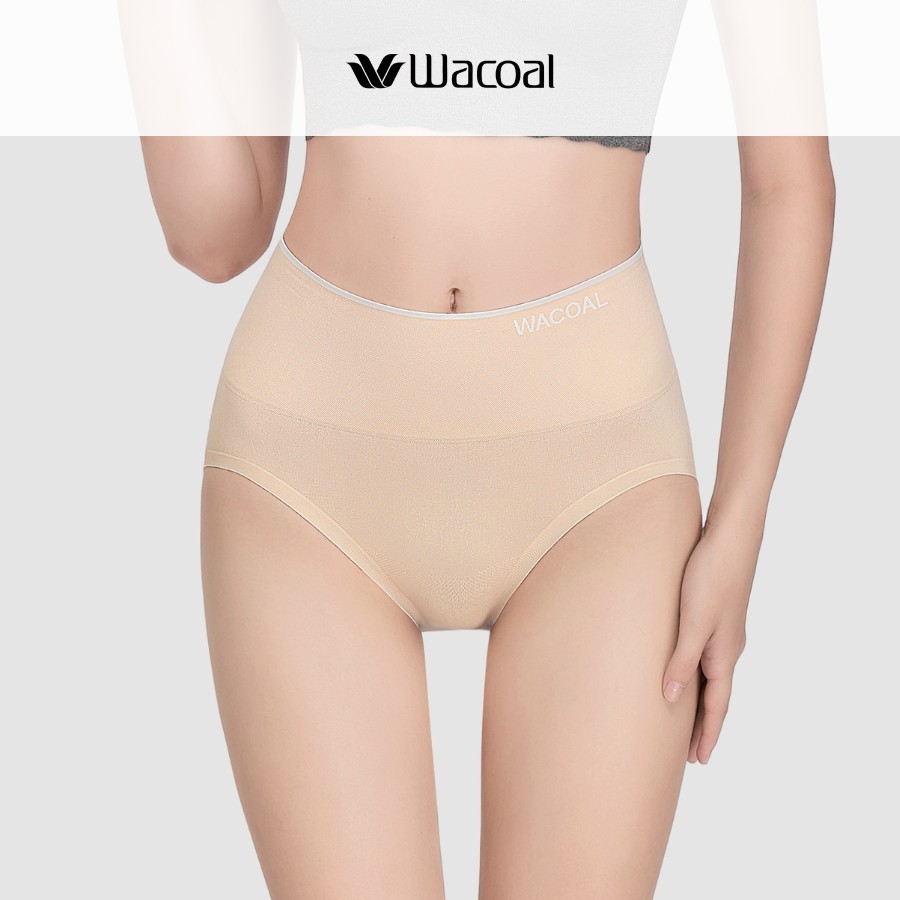 Quần lót nữ Wacoal IWU4998 Smooth Cool Mát mịn & bền form lưng cao ngang rốn, bản to, viền mỏng thun pha cotton - WU4998