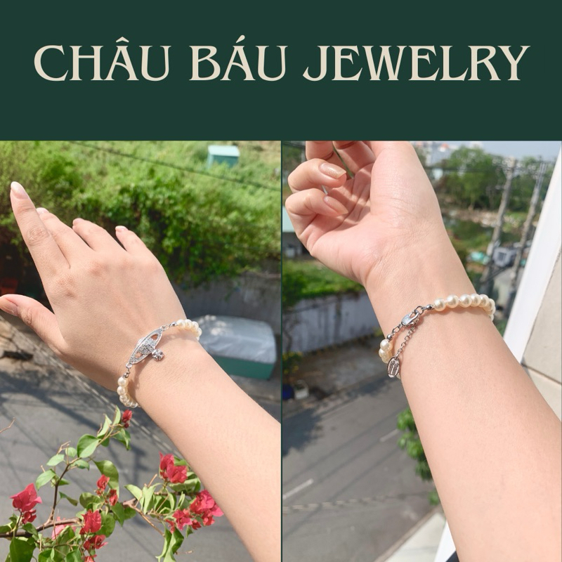 [Ảnh & clip thật] Vòng tay chuỗi hạt trai Hành tinh và Ngôi sao - Bạc S925