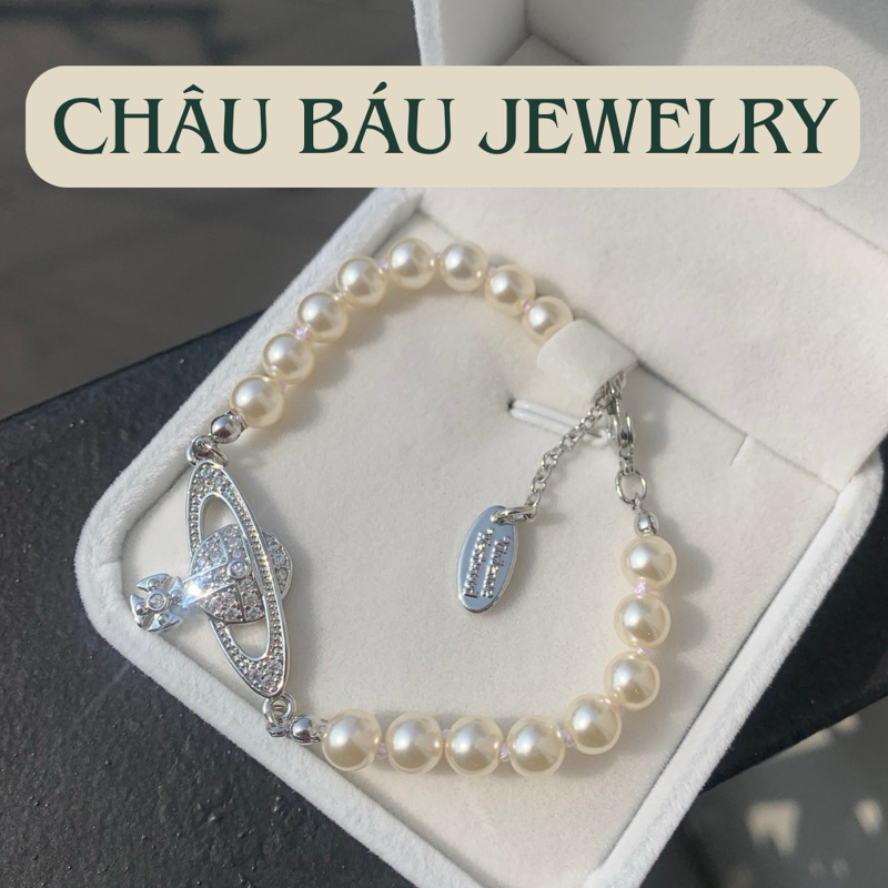 [Ảnh & clip thật] Vòng tay chuỗi hạt trai Hành tinh và Ngôi sao - Bạc S925