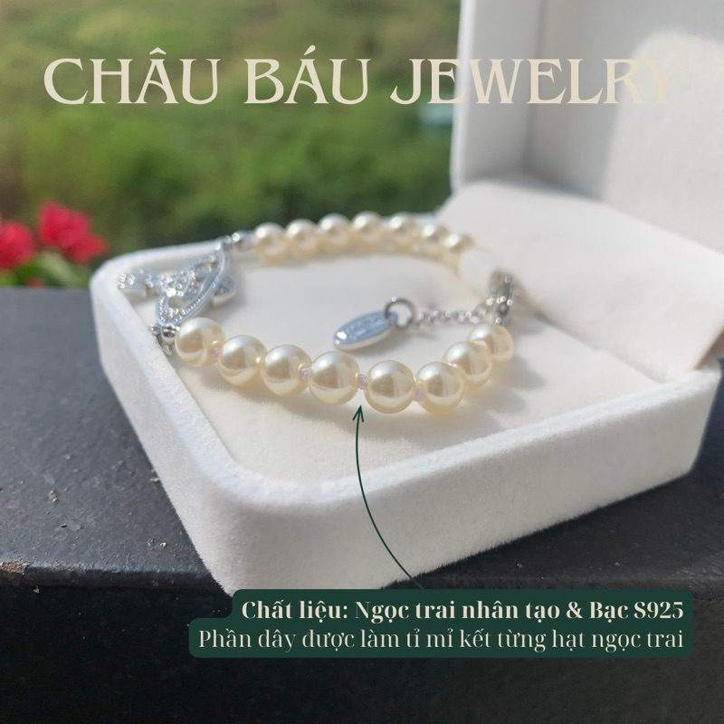 [Ảnh & clip thật] Vòng tay chuỗi hạt trai Hành tinh và Ngôi sao - Bạc S925