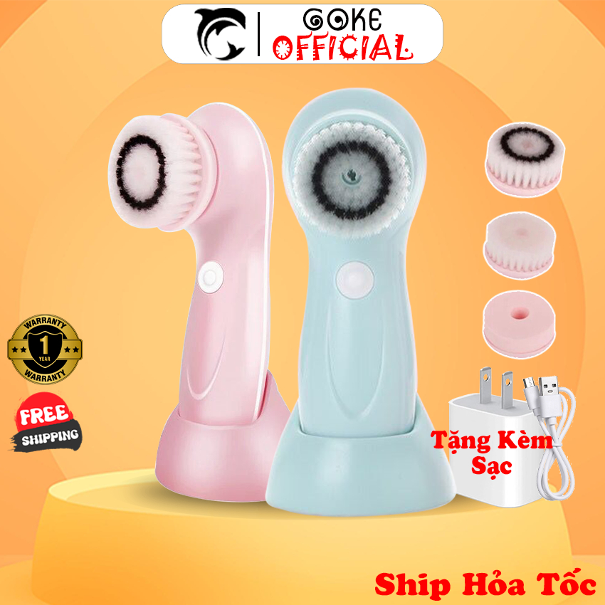 Máy rửa mặt và massage cầm tay GOKE rửa sạch sâu thu nhỏ lỗ chân lông ...