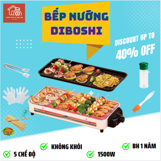 Bếp nướng điện không khói BBQ - BY - 1501 - Bếp nướng BBQ, Công suất ...