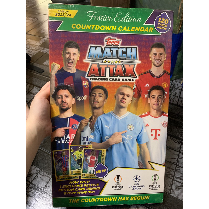 THẺ CẦU THỦ MATCH ATTAX COUNTDOWN CALENDAR 23/24 (120 thẻ) Shopee