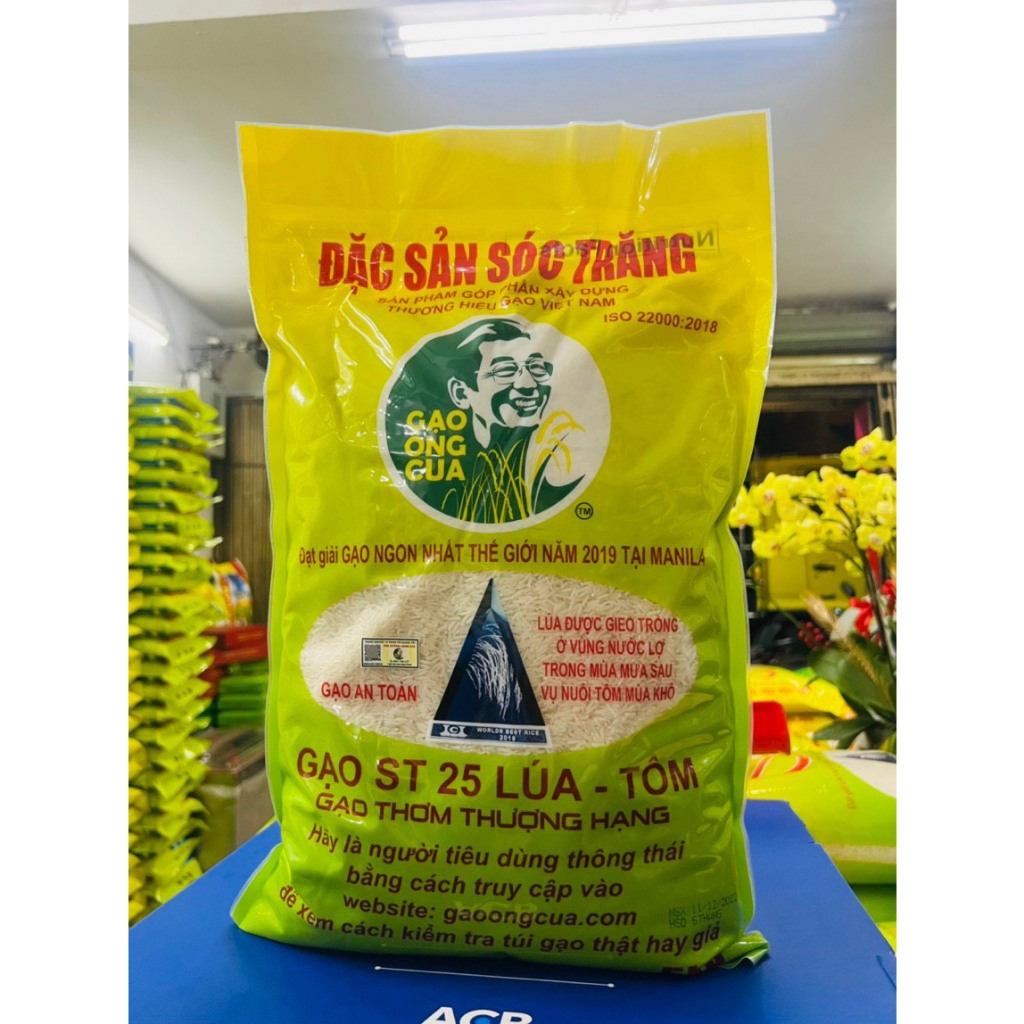 Gạo ST 25 Lúa Tôm Ông Cua | Shopee Việt Nam