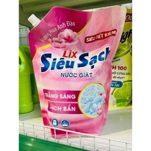 siêu sale_Túi nước giặt Lix Siêu Sạch 2.4kg hương Hoa Anh Đào
