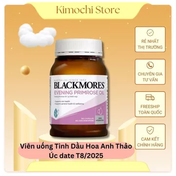 Viên uống tinh dầu Hoa anh thảo Blackmores Úc DATE 2/2028 190v, viên uống bổ sung nội tiết tố nữ giới Úc