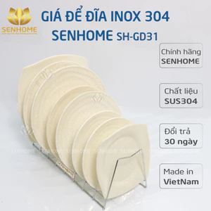 Giá để đĩa inox 304 cao cấp Senhome