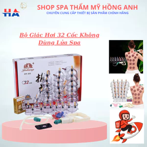 Bộ Giác Hơi Chân Không 32 Cốc Không Dùng Lửa, Giác Hơi Chân Không An Toàn Cho Người Sử Dụng