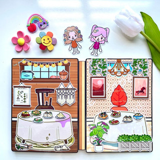 Đồ chơi Cuộc sống giàu vs nghèo của 2 em bé TocaBoca - Búp bê giấy