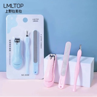 Bộ 3 Dụng Cụ Bấm Móng, Dũa Móng, Lấy Khóe Lameila (Màu Ngẫu Nhiên) - LMLTOP