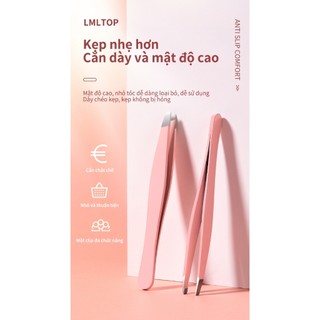 Nhíp Nhổ Lông Mày LMLTOP Cao Cấp Bằng Thép Không Gỉ - Nhíp Gắp Mi Chuyên Dụng Inox - LMLTOP