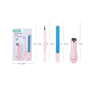 Bộ 3 Dụng Cụ Bấm Móng, Dũa Móng, Lấy Khóe Lameila (Màu Ngẫu Nhiên) - LMLTOP