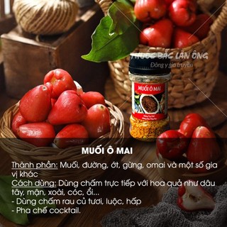 Muối ô mai, xí muội, vị chua ngọt, thơm ngon, muối chấm hoa quả