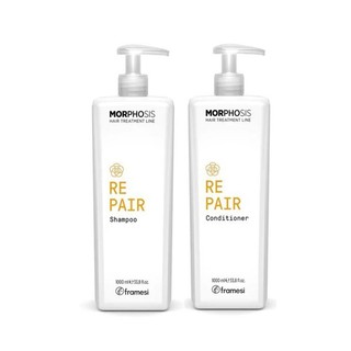 COMBO Dầu gội Dầu Xả sửa chữa sâu, phục hồi hư tổn Framesi MORPHOSIS REPAIR SHAMPOO 1000ML