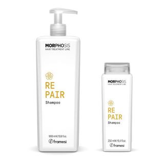 COMBO Dầu gội Dầu Xả sửa chữa sâu, phục hồi hư tổn Framesi MORPHOSIS REPAIR SHAMPOO 1000ML