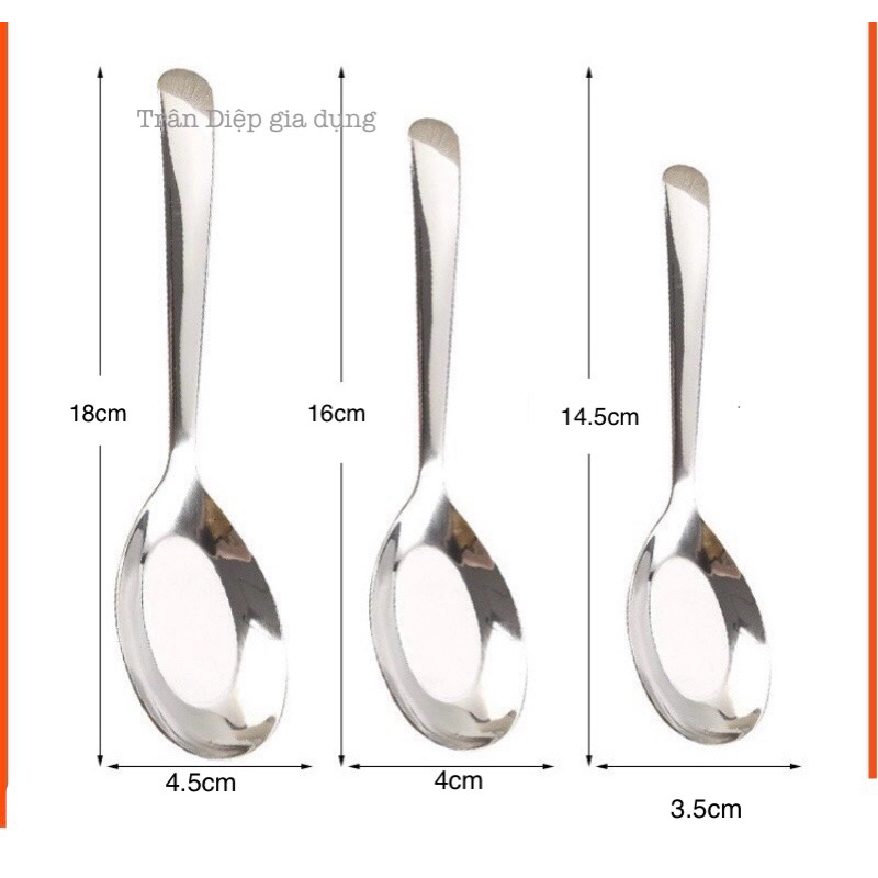 Muỗng Inox 304 Ăn Phở, Muỗng Inox 304 Ăn Cơm | Shopee Việt Nam