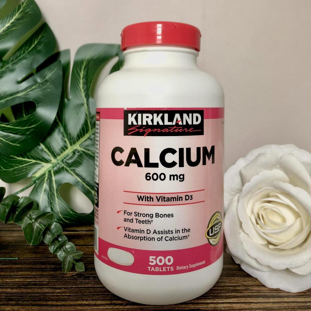 Viên uống CALCIUM 600 MG VITAMIN D3 KIRKLAND 500 viên Hàng nhập Mỹ