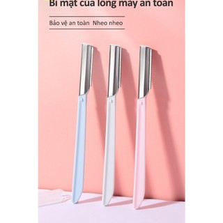 Bộ 3 Dụng Cụ Cạo Chân Mày Thiết Kế Thép Không Gỉ Tiện Dụng - Mẫu Mã Phù Hợp Nhiều Dáng Mày - LMLTOP