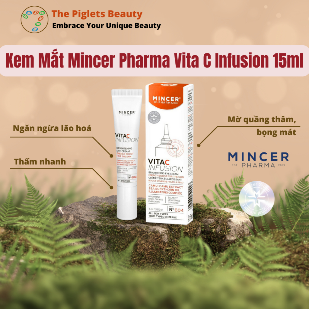 Kem Mắt Xoá Quầng Thâm & Chống Lão Hoá Mincer Pharma Vita C Infusion