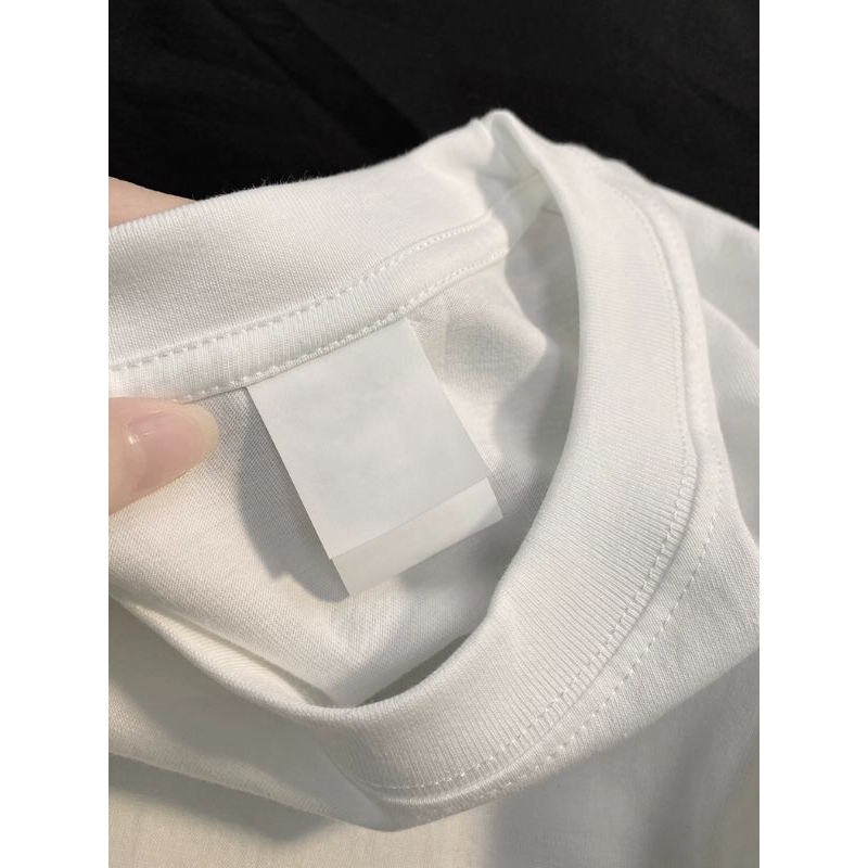 Phiên bản Hàn Quốc áo thun cotton trắng đa năng áo sơ mi nữ có đáy mùa xuân 2024 mới niche sang trọng áo rộng