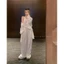 Đơn Giản Muối Cổ Phù Hợp Với Nữ Mùa Xuân 2024 Mới Thoải Mái Áo Chống Nắng Cardigan Ống Rộng Quần 3 bộ