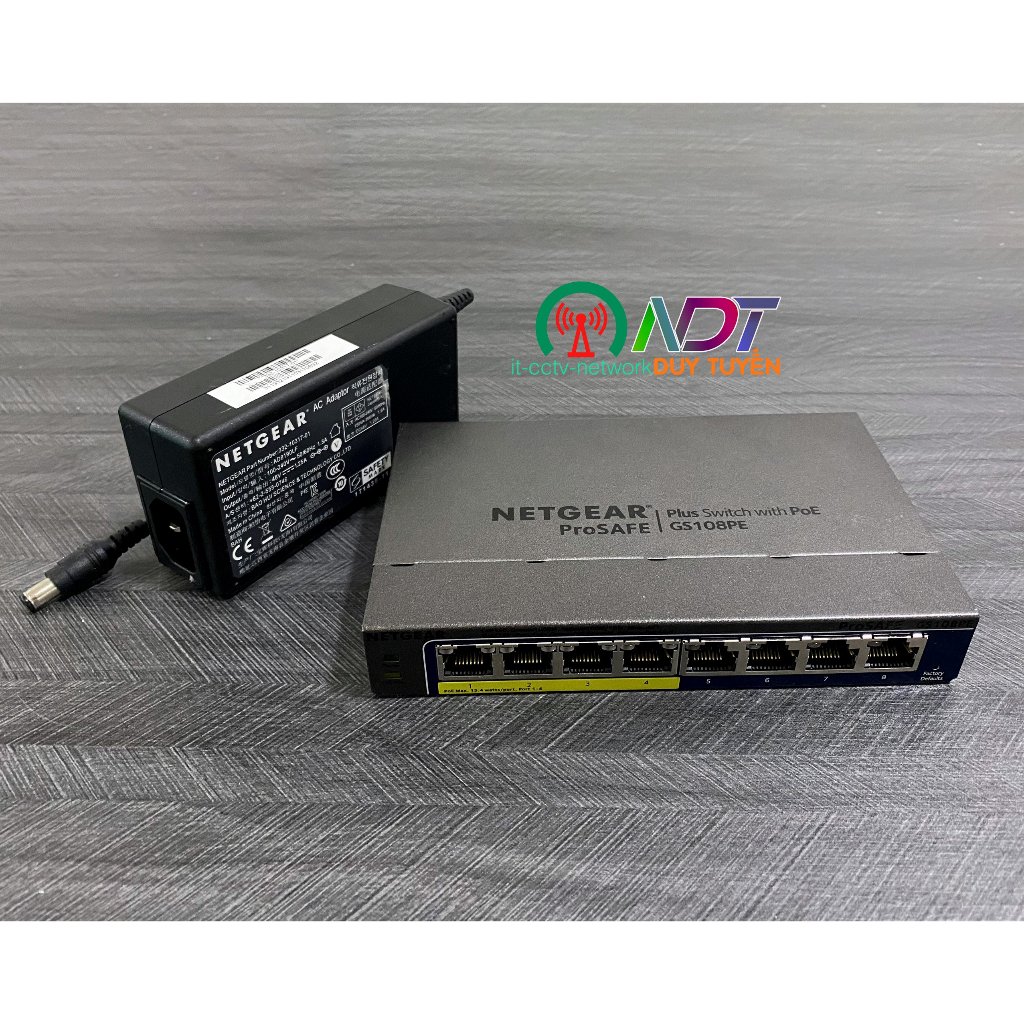 Netgear Gs108pe V3 8 Port With 4 Ports Poe Gigabit Ethernet Chia Mạng Lan Smart Managed 3130