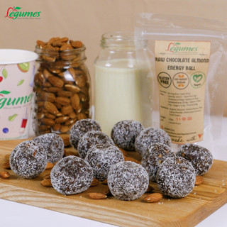 Viên Bánh Năng Lượng Hạnh Nhân Chocolate Đen – Energy Ball Légumes – Snack Eat Clean Không Đường