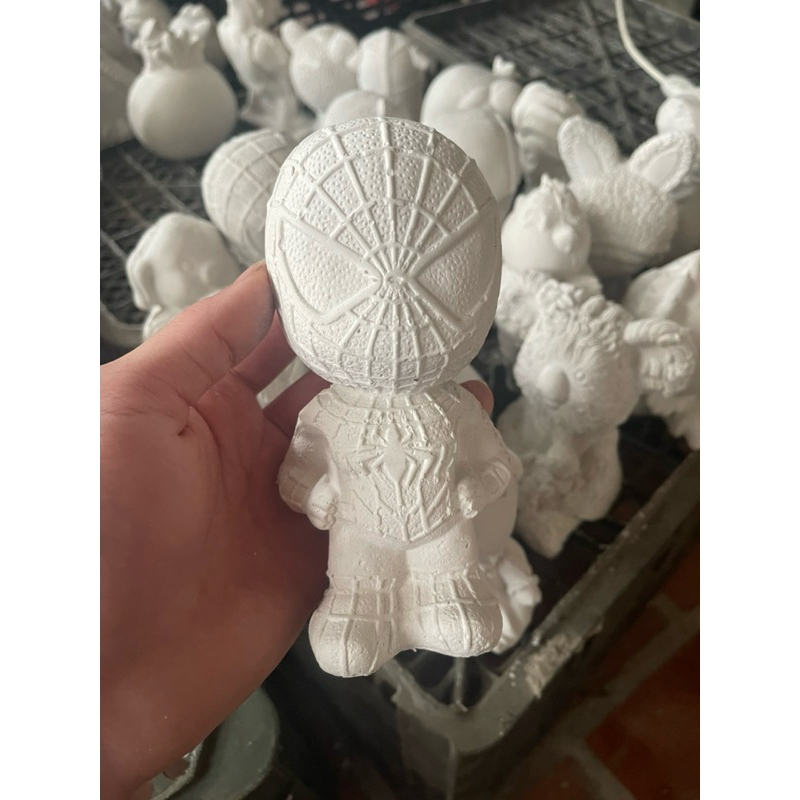Tượng Thạch Cao Size 10-15cm🎁 Kèm 1 Vỉ 6 Màu 3ml Acrylic