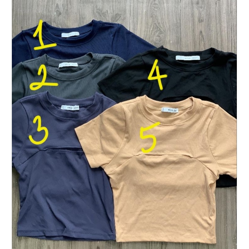 (Sale) Áo thun tăm croptop khoét ngực MngO - dư xịn