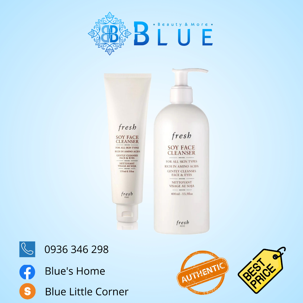 Sữa rửa mặt Fresh Soy Makeup Removing Face Wash Shopee Việt Nam