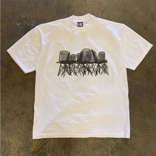 Áo Phông Cổ Tròn Nam Nữ Phối Hình Nhiều Chiếc Ghế Phong Dơn Giản Trẻ Trung, Chất Vải Cotton Khô Mềm Mịn Thoáng Mát