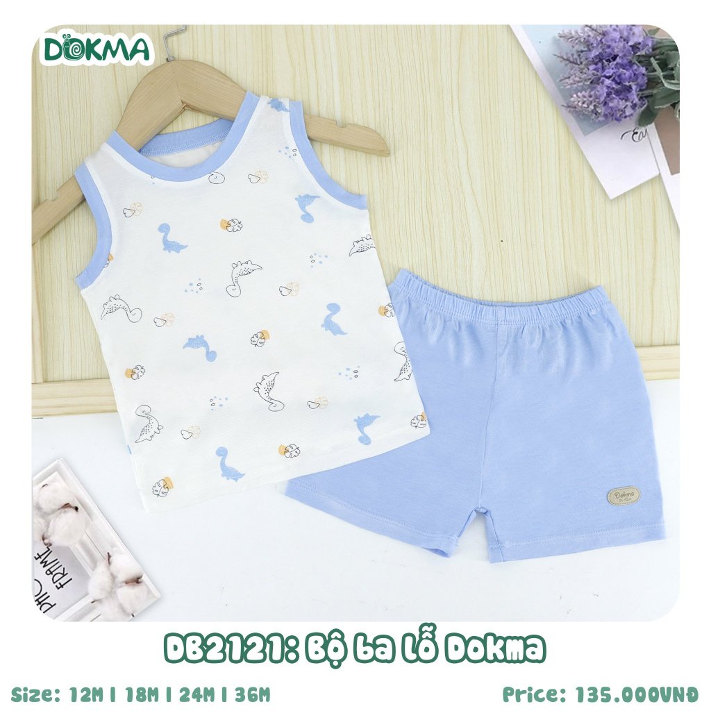 (8-14kg, 6-36M) Bộ Ba Lỗ Dokma Bé Gái Mềm Mại, Thoáng Mát JB019 DB2040 DB2121 DB2731 DB2772 DB2915 DB3003
