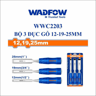 ĐỒ NGHỀ WADFOW  Bộ 3 đục gỗ 12-19-25mm WWC2203
