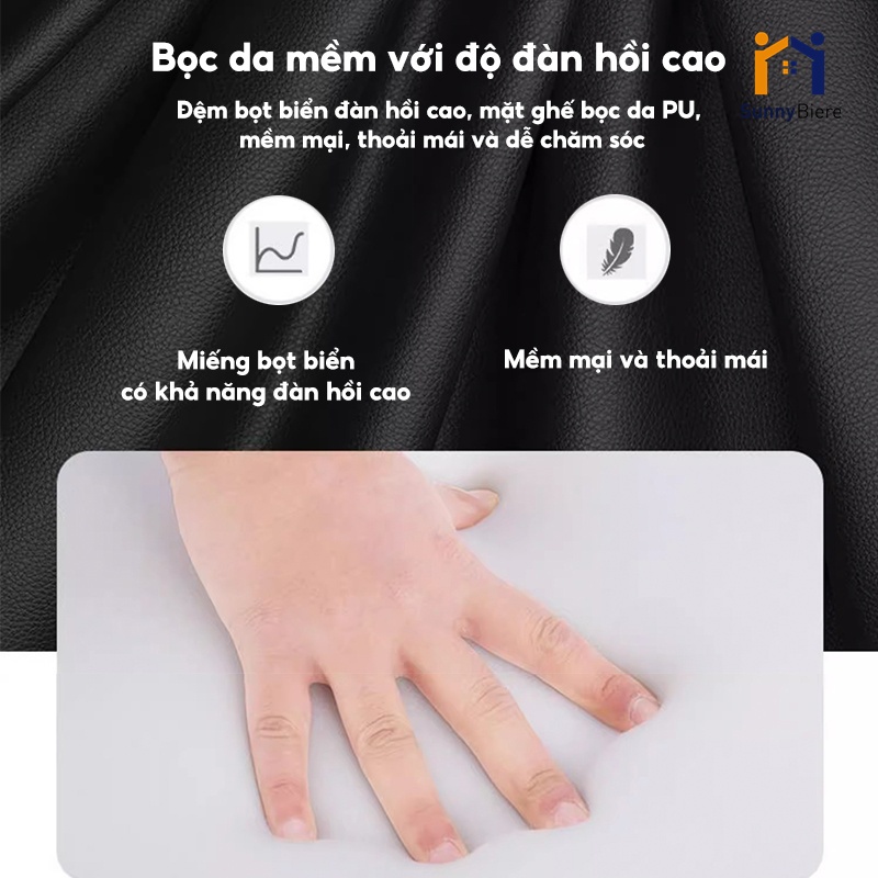 SUNNY Ghế làm việc đệm phong cách Bắc Âu đại thích hợp mọi không gian Ghế tựa lưng