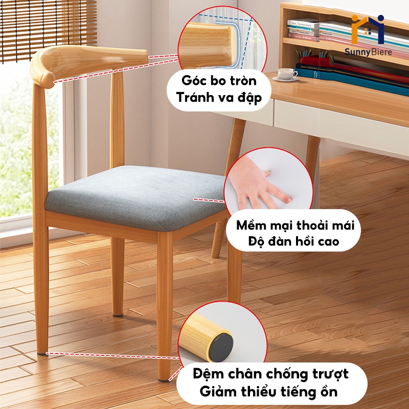 SUNNY Ghế làm việc đệm phong cách Bắc Âu đại thích hợp mọi không gian Ghế tựa lưng
