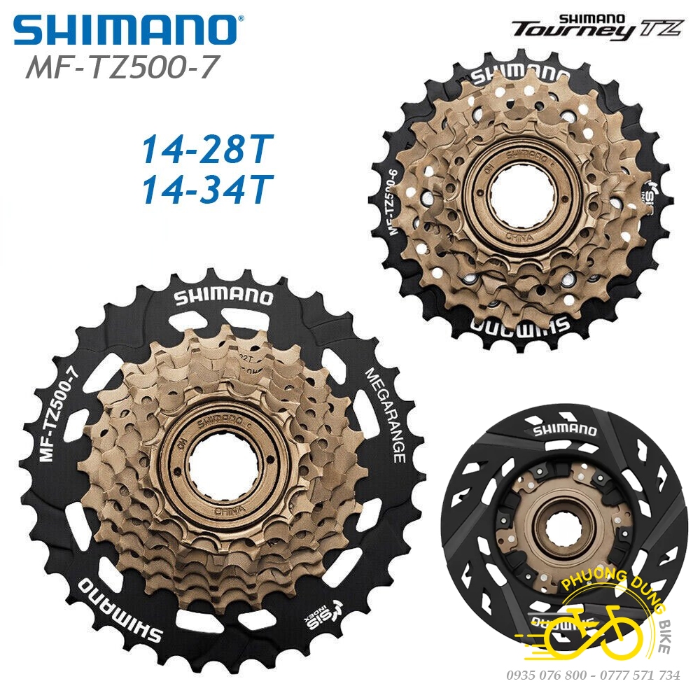 Shimano Tourney MF-TZ500-7 - Ruota libera multipla 7Sp