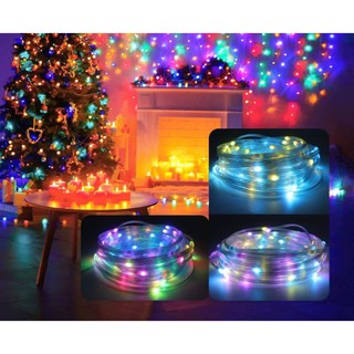 Đèn Led Cuộn nháy đuổi 10M  Dây đèn LED trang trí RGB 5V Cổng USB nháy theo nhạc  kèm điều khiển