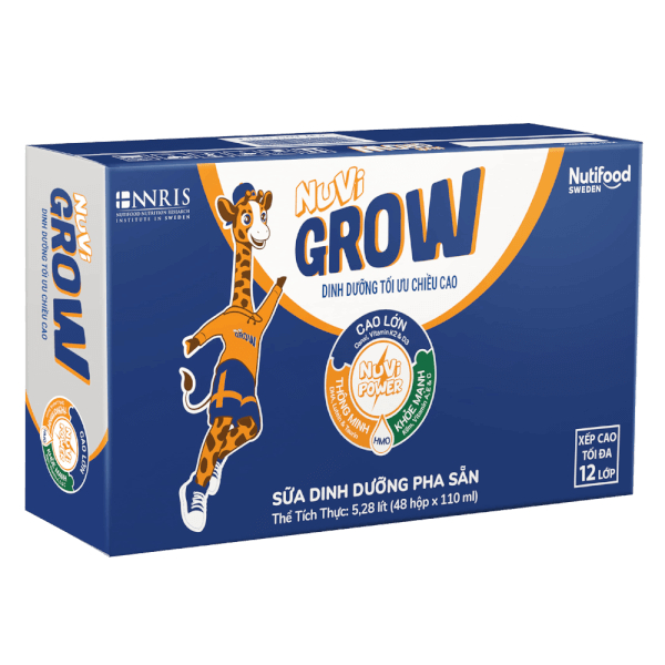 Thùng Sữa Bột Pha Sẵn NUVI GROW 110ml | Shopee Việt Nam