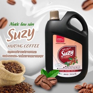 Nước lau sàn SUZY Nhật Bản 4L diệt khuẩn- thành phần HỮU CƠ, diệt khuẩn,  đuổi muỗi an toàn cho bé chống trơn trượt.