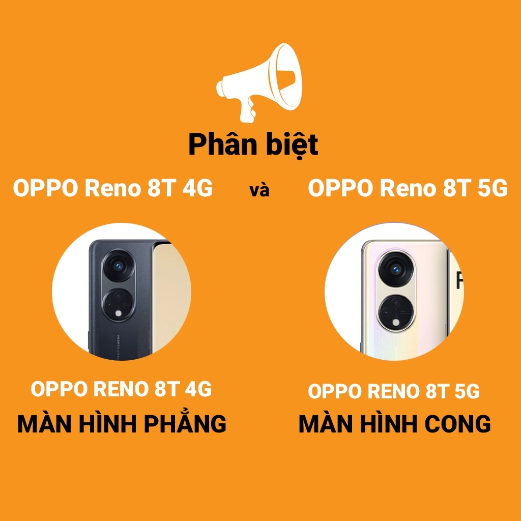 Ốp lưng Oppo RENO 8/8T/8Z cạnh vuông ĐỘC CHẤT STORE | Vỏ điện thoại Oppo bảo vệ camera toàn diện