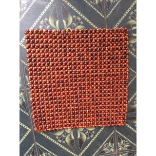 Lót đệm Hạt Gỗ Hương Trắc Nhãn Thông Dành cho Ghế Văn Phòng - Ô Tô - Xe Máy Chống nóng Mát Sa