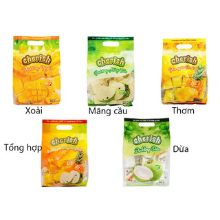 Thạch Rau Câu Cherish Pudding Xoài, Mãng Cầu, Thơm, Tổng Hợp, Dừa Túi 405G, (Có cái lẻ dùng thử)