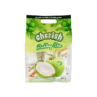 Thạch Rau Câu Cherish Pudding Xoài, Mãng Cầu, Thơm, Tổng Hợp, Dừa Túi 405G, (Có cái lẻ dùng thử)