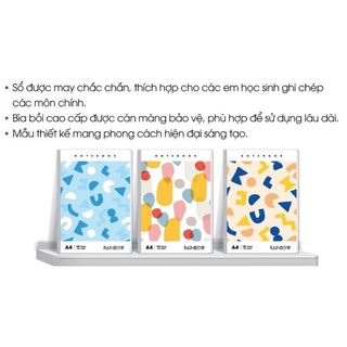 Sổ may gáy A4 may gáy Hải tiến RainBow 200/300/400 trang